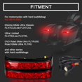 thumbnail image 4 of PSLER Boîtier de Sacoche Feu Arrière Frein Clignotant Lampe LED pour Rue Route Glide CVO Electra Glide Ultra Classique Ultra Limité CVO 2014-2022 (Noir Rouge), 4 of 4