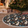 thumbnail image 6 of Rocae Cute Alpaca for Christmas Tree Skirt with Pom Pom Trim for Holiday Party for Holiday Home Decor Indoor Outdoor-30", 6 of 7