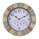 thumbnail image 2 of Reloj de Pared pulgadas con Termómetro + Higrómetro Interior Color brilnte Sunnimix reloj de pared que no hace tictac, 2 of 8