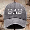 thumbnail image 2 of Gyexs Low Cap Fathers Day Hats Dad Embroidered Pigment Dyed Adjustable Daddy Baseball Cap Dad Gifts from Daughter Son Wife #Grey, 2 of 5