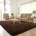 thumbnail image 2 of Softlife Super Soft Rug For Living Room Fluffy Rugs For Dorm Room Cute Plush carpet For Bedroom,8'x 10'，Brown, 2 of 6