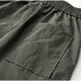 thumbnail image 3 of Diufon Wide Leg Cargo Pants for Men Casual Elastic Drawstring Waist Quick Dry Hiking Pants with Pockets, 3 of 6