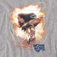 thumbnail image 2 of Wonder Woman 75Th Burst Women's T Shirt, Athletic Heather, Medium, 2 of 6