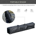 thumbnail image 4 of Outsunny 10' x 10' American Flag Pop Up Outdoor Canopy, Height Adjustable Portable UV Protection, 4 of 9