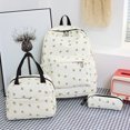 thumbnail image 1 of 3Pcs Floral Print Women School Backpack For Girls Teenage Children Student Rucksack with Lunch Box Pencil Case Korean Book Bags, 1 of 4