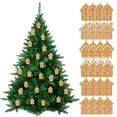 thumbnail image 4 of SMKE Gingerbread House Christmas Ornaments (Set Of 24),Large House Shaped Christmas Tree Cookie Decorations,, 4 of 9