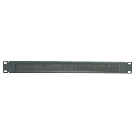 Panduit BR1B Blanking Panel with Brush Seal Pass-Through 1 RU, Black