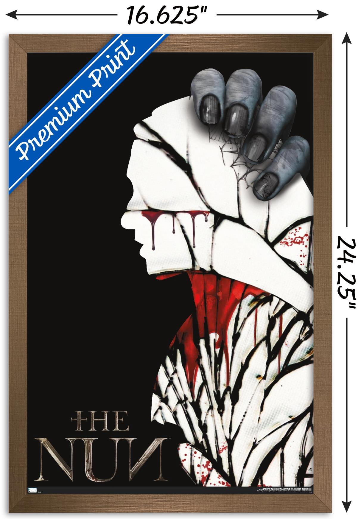 The Nun - Silhouette Wall Poster, 14.725" x 22.375", Framed