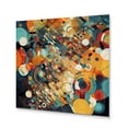 thumbnail image 2 of Designart "Retro Vibe Orange Background III" Modern Geometric Metal Wall Art Prints, 2 of 5