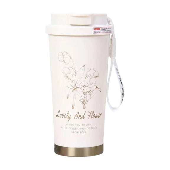 Insulated Coffee Tumbler Travel Coffee Mug 316 Stainless Steel Dual Drink Openings Leakproof Lid Reusable Insulated Coffee Mug Hot and Cold Ideal Travel Mug for Coffee Lover Daily