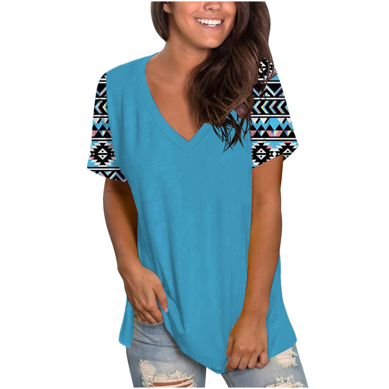 Womens Summer Tops on Sale Clearance V 