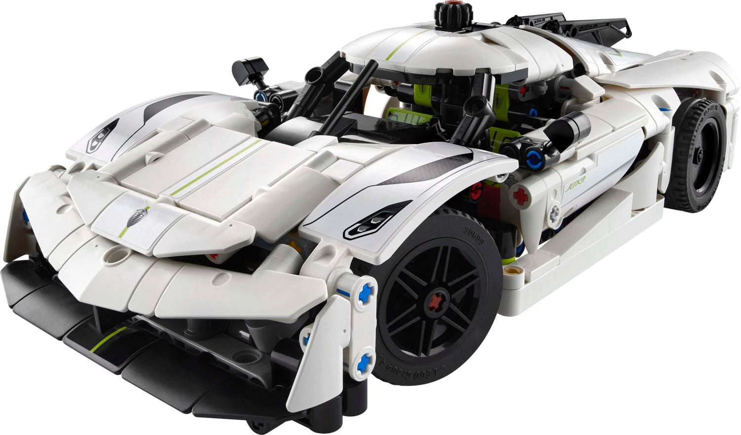 LEGO Technic Koenigsegg Jesko Absolut White Hypercar, Sports Car Building Toy Set for Boys and Girls, Vehicle Racing Car for Kids, Buildable Model Kit, Sports Car Toy, Motor Enthusiasts’ Gift, 42184