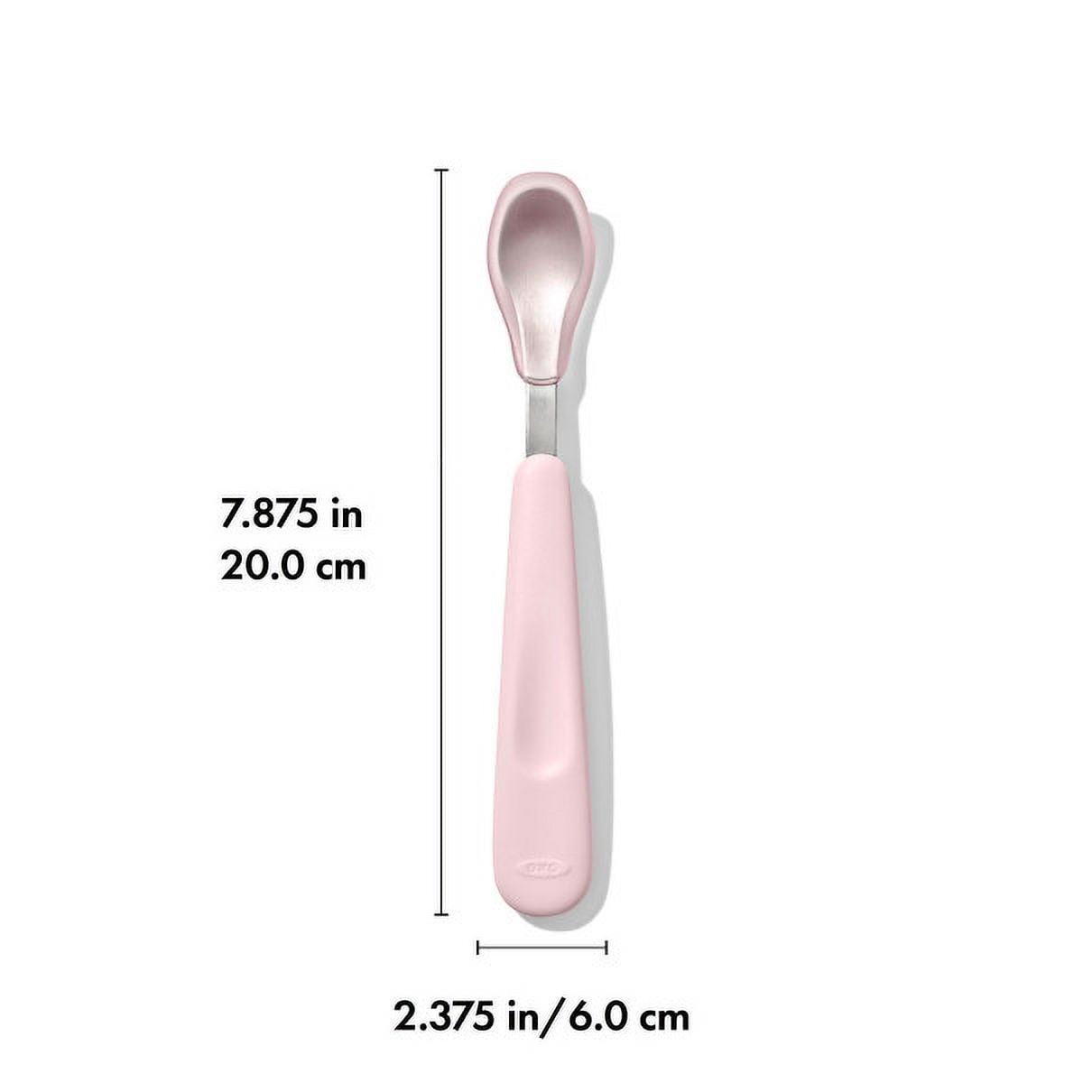 OXO Tot Feeding Spoon Set, for AGES 6+ Months, Opal and Blossom