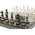 thumbnail image 3 of StonKraft Collectible Complete Brass Chess Game Board Set With 100% Brass Chess Pieces Chessman Coins Pawns, 3 of 7