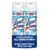 Lysol Disinfectant Spray, Sanitizing and Antibacterial Spray, For Disinfecting and Deodorizing, Crisp Linen, 2 Count, 19 fl oz each
