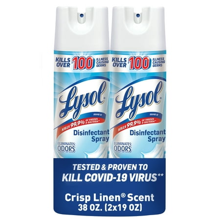 Lysol Crisp Linen Disinfectant Spray - 19oz/2ct