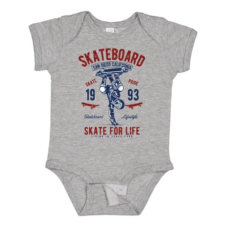 

Inktastic Skateboard for Life Gift Baby Boy or Baby Girl Bodysuit