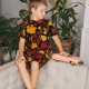 thumbnail image 4 of Balery Autumn Maple Leaves A Conjunto de Pijama Infantil de Manga Corta con Estampado – Ropa de Dormir de Algodón Suave-Small, 4 of 6