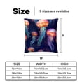 thumbnail image 5 of Jellyfish Set of 2 Velvet Throw Pillow Covers Inserts for Bed Pillow, Decorative Pillows - 16x16 18x18 20x20 Inches with Unique Patterns for Various Occasions, 5 of 6