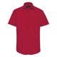 thumbnail image 1 of Russel Collection - Camisa de manga corta de popelina d poli-algodón Cuidado facil Modelo Tailored Poplin hombre caballero - Trabajo/Boda/Fiesta (Rojo Clásico), 1 of 5
