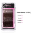 thumbnail image 5 of Extensiones para cejas Beauty7 Brown de visón sintético, 0,1 mm, 5/6/7/8 cm, 5 of 5