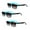 Blue/Blue, variant on "The Summerville" 3 Pair of Full Reading Sunglasses (non bifocal) - Outdoor Sun Readers