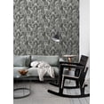 thumbnail image 5 of ESTA Home Fifi Black Palm Frond Wallpaper, 20.5-in by 33-ft, 5 of 10