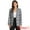 Grey, variant on Women's Boyfriend Notched Lapel One Button Blazer Suit Plaid Blazer Jacket XS Grey