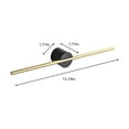 thumbnail image 3 of 100Fens Towel Rack Luxury Brushed Gold Single Nordic Bathroom Towel Bar 3 Towel Bar Wall-Mounted (Color : Black Seat Gold Pole,Siz, 3 of 6