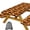Black Yellow, variant on Fall Maple Leaves Picnic Table Cover with Bench Covers,Autumn Theme Decor Tablecloths,for 6 Ft Rectangle Tables and Seats,with Drawstring Bag(30x72 Inches)