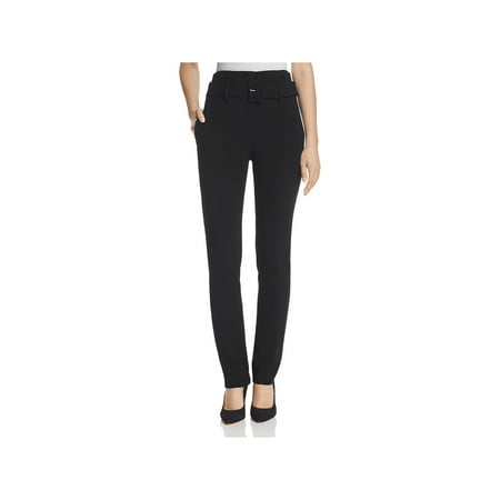 Belted Textured Wool Blend - Theory Womens Wool Belted Cigarette Pants