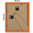 thumbnail image 5 of decorUhome 8x10 Matted to 5x7 Picture Frame, Photo Frame for Gallery Wall or Tabletop Display, Orange, 5 of 9