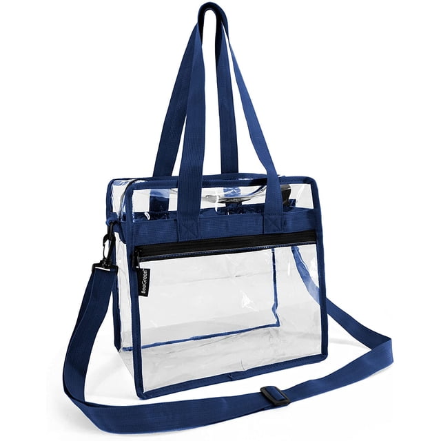 Bandolera Transparente Adepaton DCF85-2 con Correa Ajustable y Bolsillo con Cremallera