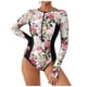 thumbnail image 1 of Traje de baño cómodo con estampado de hojas de vendaje de una sola pieza con protector solar para mujer con estilo informal OAVQHLG3B Store  lin121212, 1 of 4