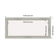 thumbnail image 5 of Amanti Art White Cork Board Wood Framed Angled Silver Bulletin Board 33 in. x 15 in., 5 of 7