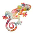 thumbnail image 2 of Gecko Wall Art Decor Buena Suerte Sabiduría Pintado a mano Colorfast 3D Lizard Art Escultura de pared para refrigeradores Cercas Porches LM9001A 3, 2 of 5