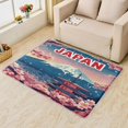 thumbnail image 2 of Japanese Rug & Home Decor - Cherry Blossom Mount Fuji Rugs for Entryway, Front Door Mat Indoor Entrance, Washable Rugs, 3x5 Rug, Non Slip Soft Area Rug, Japan Style Carpet & Room Decorations X-&519, 2 of 7