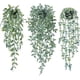thumbnail image 1 of Plantas colgantes artificiales, paquete de 3 plantas colgantes falsas, plantas verdes en maceta falsas, enredadera de eucalipto de imitación, enredadera de mandala en maceta para decoración, 1 of 5