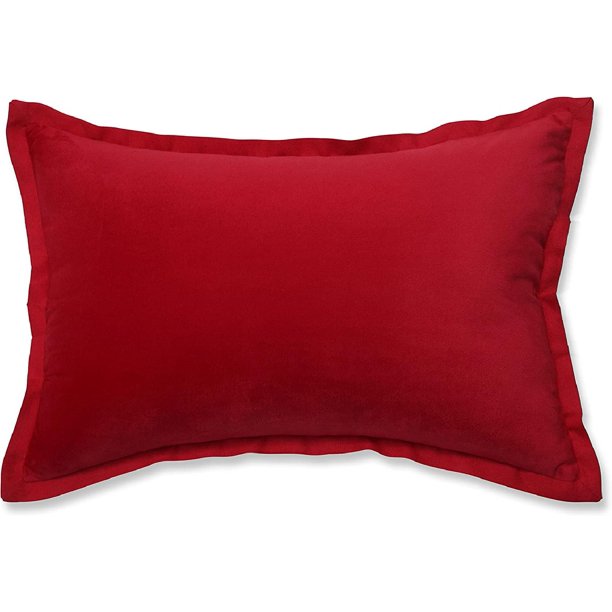 Velvet flange throw pillows