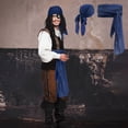 thumbnail image 1 of Fiudx Disfraz de Pirata para Halloween, Conjunto de Diadema y Cinturón de Lino Medieval, Elegantes Accesorios Piratas, Diseño Moderno y Cómodo, Perfecto para Fiestas de Disfraces, Talla Ajustable, In, 1 of 6