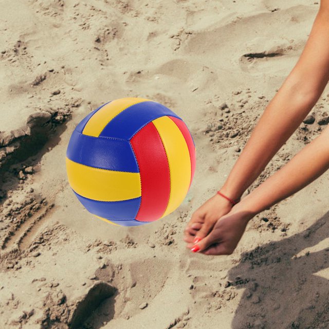 Raindrops Volleyballs Multi PVC Round Soft Beach Volleyball For Indoor Training And Emergency Situations 1Pack