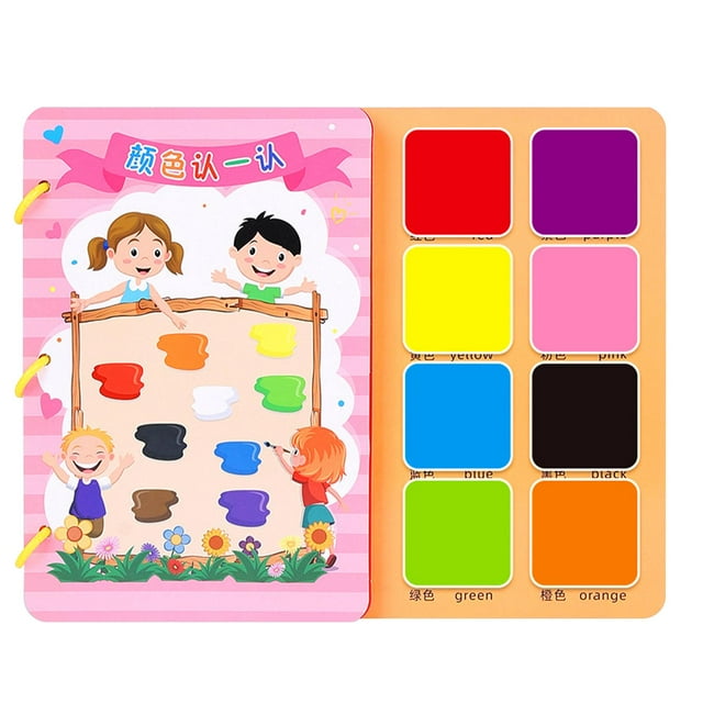 Libro de actividades Montessori Actividades de aprendizaje Juguete de viaje para niños pequeños Estilo F