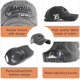 thumbnail image 2 of Gorra de béisbol de mezclilla vintage Sincero ajustable negra, 2 of 5