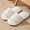 White, variant on Unisex Open-Toe Slipper Slides - Soft Sole | Warm House Shoes for Men and Women | Lightweight, Comfortable Indoor Sandals