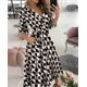 thumbnail image 1 of Vestido de verano para mujer, moda Primavera/verano, manga larga, cuello en V, vestido tubo estampado, ropa de mujer, 1 of 4