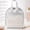 Gray, variant on 8.66*9.06*5.71 Inch White Nylon Mesh Drawstring Tote Bag, Portable Breathable Handbag for Travel, Gym, Bathroom, Toiletries and Cosmetics Storage