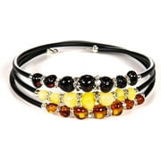 Handmade Natural Baltic Amber Bracelet for Women/Teens | High Quality Genuine Amber Jewelry