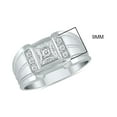 thumbnail image 3 of SZUL Women's SZUL 1/8 Carat TW Men's Diamond Ring in 10K White Gold   (J-K-L Color, I2-I3 Clarity), 3 of 5