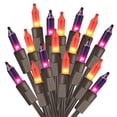 thumbnail image 1 of Luces de Halloween ODEETRONIC, color morado y naranja, 6,6 m, 100 bombillas, 1 of 7