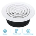 thumbnail image 3 of Ventilación redonda de 6 pulgadas Uxcell, cubierta de difusor de techo ajustable con rejilla de louver de plástico ABS y tipo de rotación de pantalla, 3 of 5